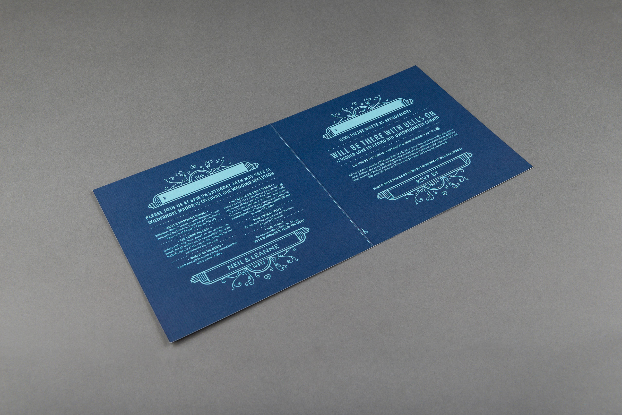 Deco Wedding Invites